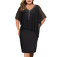 ⌛Zeitlich begrenztes Angebot – Elegantes Abendkleid mit V-Ausschnitt für Damen