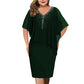 ⌛Zeitlich begrenztes Angebot – Elegantes Abendkleid mit V-Ausschnitt für Damen
