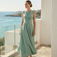🌸 Damen Maxikleid ohne Ärmel ✨ Rundhalsausschnitt, Taillierte Passform & Eleganter Sommer-Look
