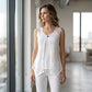 🚨 Eilmeldung: 50% endet heute Nacht! ⌛Zeitlich begrenztes Angebot – Lagen-Tanktop aus Spitze für Damen