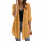 🌺Damen leichter Chiffon-Cardigan mit offener Vorderseite