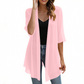 🌺Damen leichter Chiffon-Cardigan mit offener Vorderseite