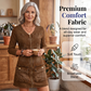 🎉 1 KAUFEN, 1 GRATIS – Langärmliges, bedrucktes Kurzkleid mit Reißverschluss für Damen, trendiger Print mit praktischem Reißverschluss-Detail für einen schicken Look