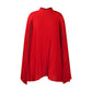 Mini-Kleid für Damen mit Rundhalsausschnitt und Cape-Ärmeln