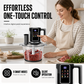 🎁30 Tage kostenloses Rückgabe- und Umtauschrecht-Multifunktionale Küchenmaschine mit Touch-Bedienung und Glasschüssel