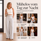 Damen-Hochweitbund-Hosen mit kontrastierenden Besätzen