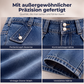 Hoch taillierte knielange Jeansshorts für Damen