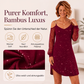 Elegantes Damen-Schulterfreies Kleid mit Netzärmeln