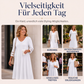 ⌛Zeitlich begrenztes Angebot-Legeres V-Ausschnitt-Midikleid für Damen