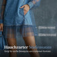 👗 Lantern Sleeve Faux Collar Denim Kleid – femininer Look mit Fake-Kragen, weiten Ärmeln & figurschmeichelndem Denim-Schnitt